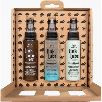 Набір мастил Peaty's LinkLube All Seasons Starter Pack, Dry / Wet / All-Weather, 3x 60ml 