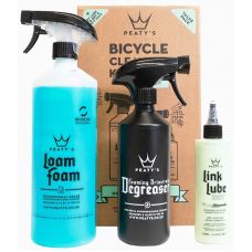 Набір Peaty's Gift Pack, Wash Degrease Lubricate Dry, шампунь 500ml / дегризер 500ml / мастило ланцюга 120ml, Dry