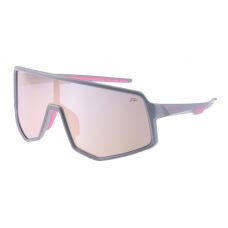 Окуляри Relax Langeland сірі матові, лінза smoke (PC), pink-rose gold revo, кат. 2