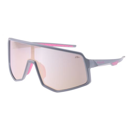 Окуляри Relax Langeland сірі матові, лінза smoke (PC), pink-rose gold revo, кат. 2