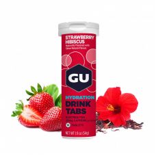 Ізотонічні таблетки GU, Strawberry Hibiscus (з кофеїном)