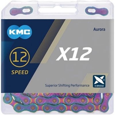 Велоланцюг KMC X12 Aurora Blue